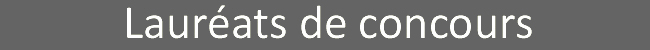 Les lauréats de concours Pierre Desrochers